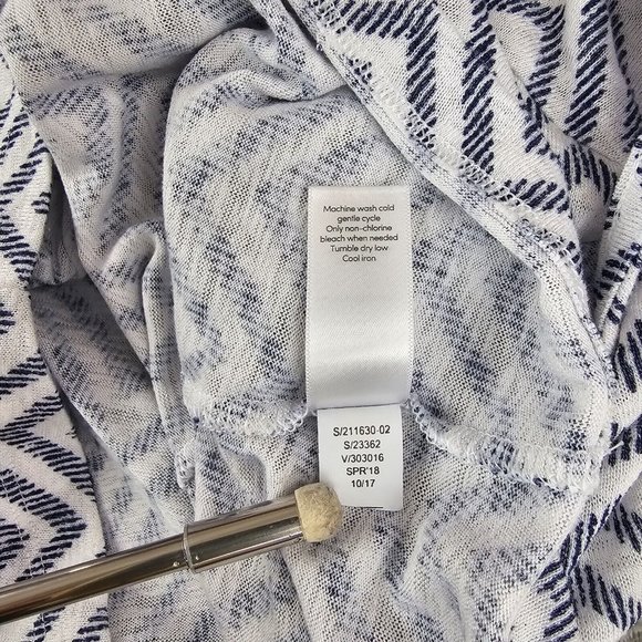 Athleta shirt womens small scoop neck sleeveless blouse chevron allover print - Picture 6 of 12